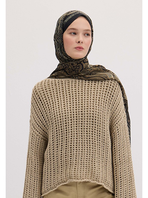 Fresh Scarfs Vera Desen Şal Siyah