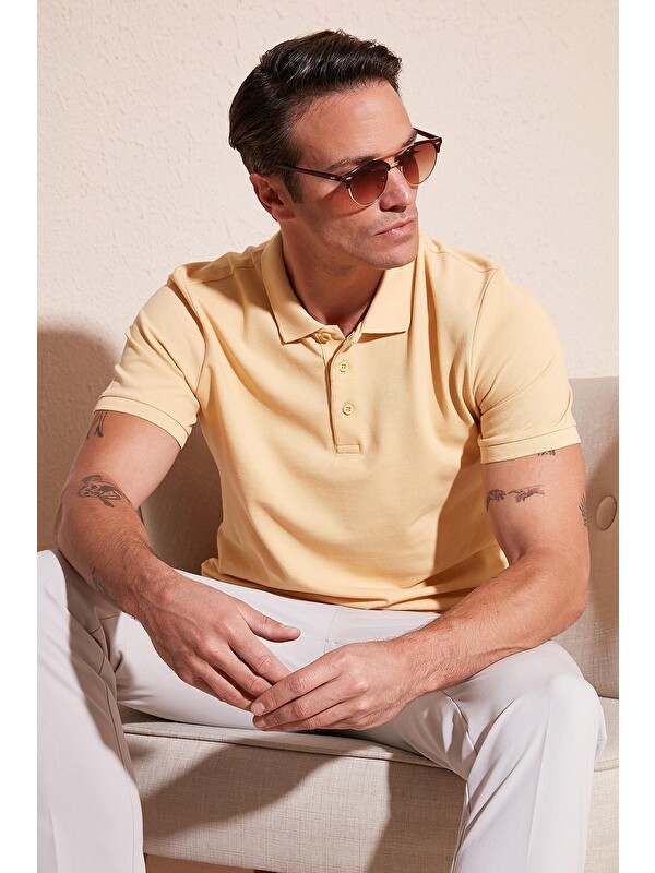 Buratti %100 Pamuk Düğmeli Regular Fit Polo Tişört 5902127