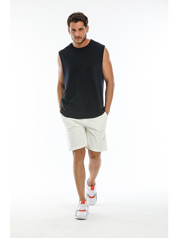 Süperlife Erkek Bisiklet Yaka Oversize Fit Tişort SPR21Y03