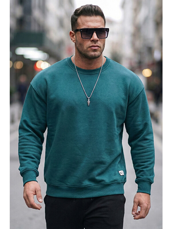 Buratti Regular Fit Bisiklet Yaka Pamuklu İçi Tüylü Yumuşak Şardonlu Erkek Sweat 5905255
