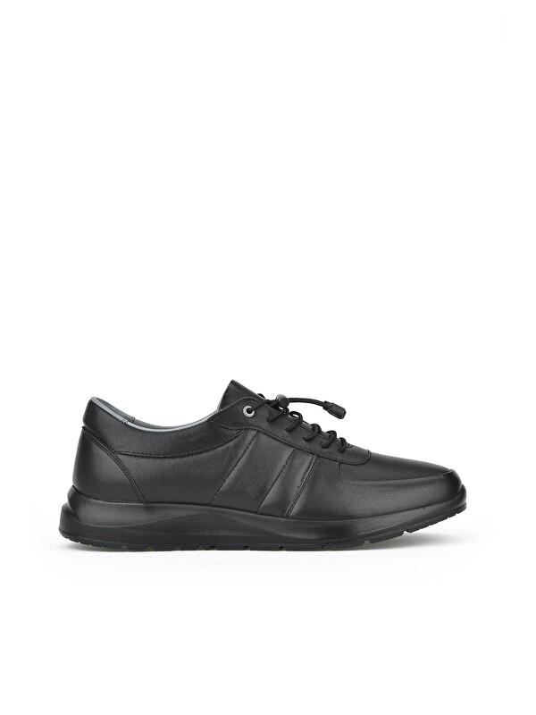 Ziya Ayakkabı Erkek Hakiki Deri Sneaker 1311013 S08 Siyah
