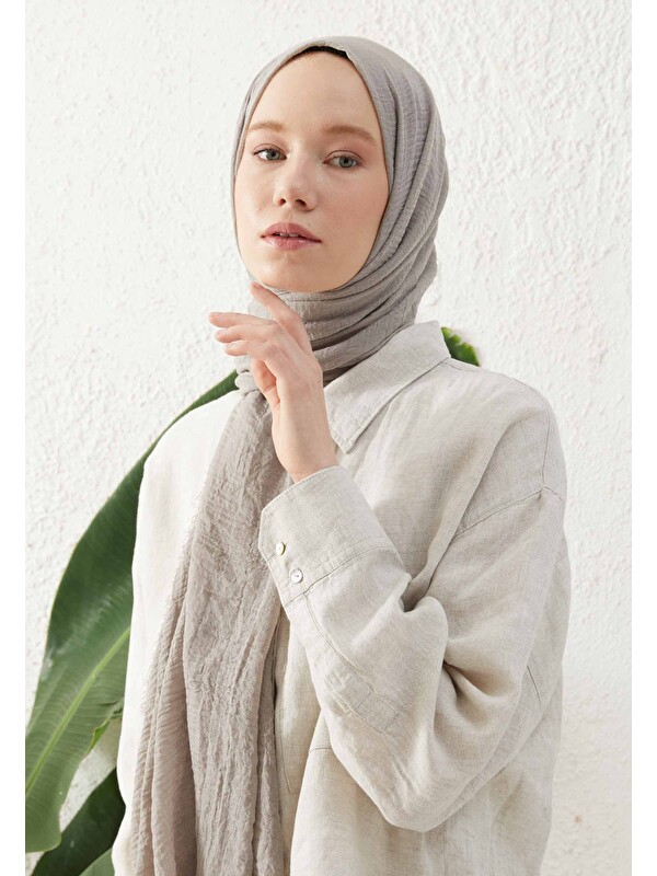 Fresh Scarfs Bürümcük Şal Gumus