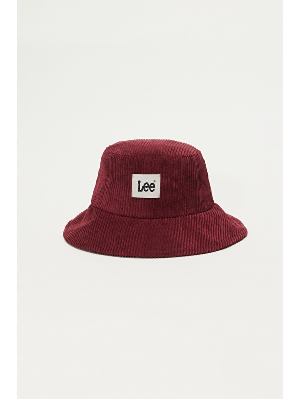 Lee Bordo Kadın Bucket Şapka
