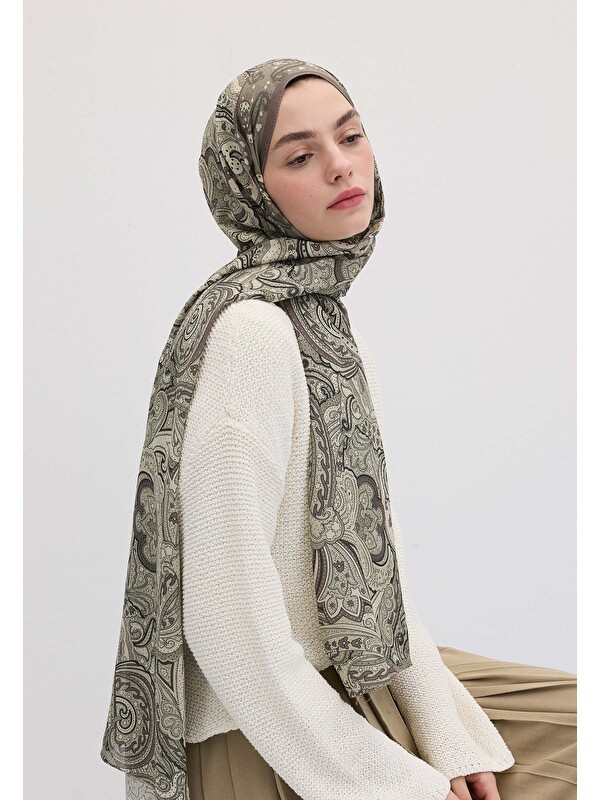 Fresh Scarfs Sıara Desen Şal Gülkurusu