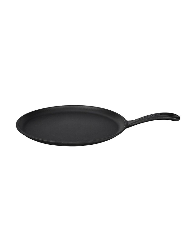 LAVA Yuvarlak Pizza Krep Pankek Tavası Döküm Demir Yekpare Saplı Çap(Ø)26cm.