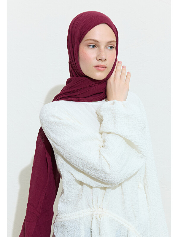 Fresh Scarfs Pamuklu Keten Şal Cherry Pıe