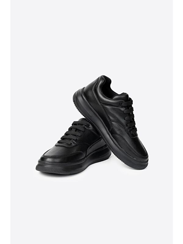 Yuvarlak Burunlu Bağcıklı Kadın Günlük Spor Ayakkabı - Görsel 6