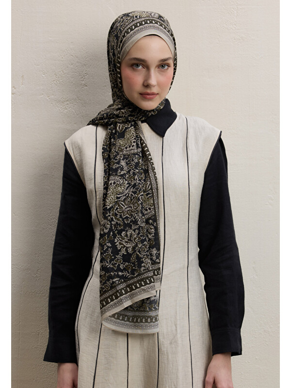 Fresh Scarfs Sonıa Desen Şal Haki