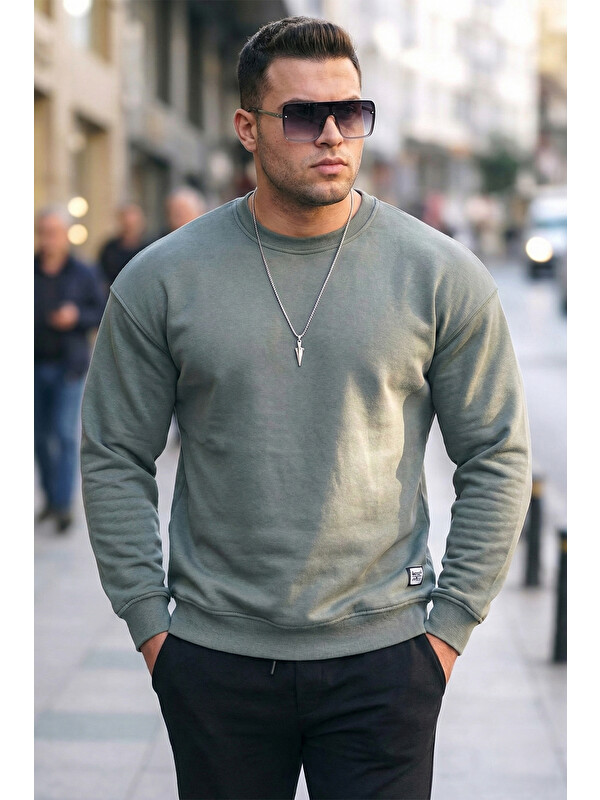 Buratti Regular Fit Bisiklet Yaka Pamuklu İçi Tüylü Yumuşak Şardonlu Sweat 5905255