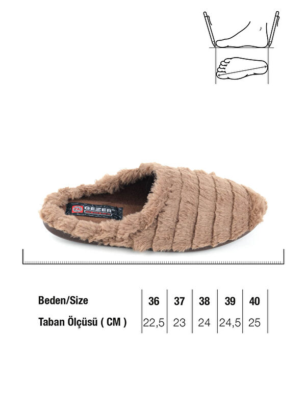 Kadın Kışlık Rahat Taban Ev Bahçe Terlik - Görsel 3