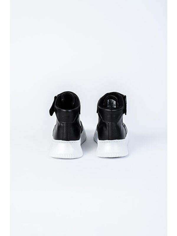 Yuvarlak Burunlu Cırt Cırtlı Bağcıklı Bilek Boy Günlük Erkek Spor Ayakkabı - Görsel 7