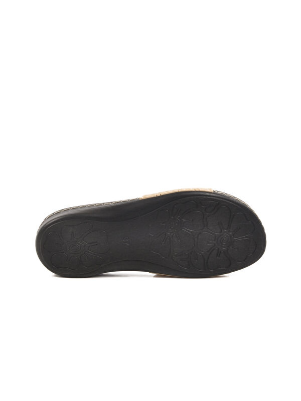 Bej Jel Taban Anatomik Kadın Terlik 6806 Z - Görsel 5