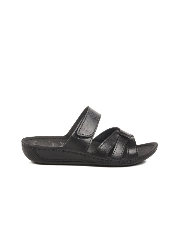 Siyah Cırtlı Anatomik Kadın Terlik 16.058 Z - Görsel 2