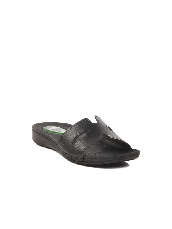 Siyah Jel Taban Anatomik Kadın Terlik 6813 Z - Görsel 4