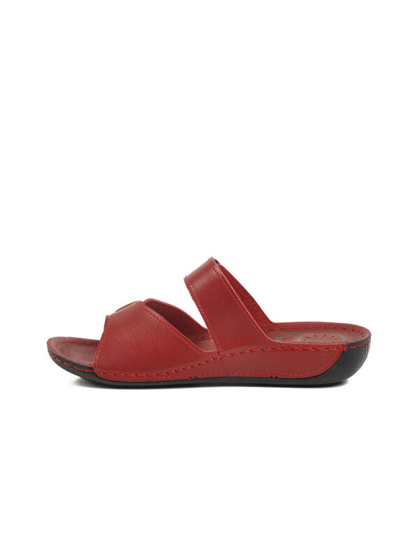 Kırmızı Cırtlı Anatomik Kadın Terlik 16.058 Z - Görsel 3