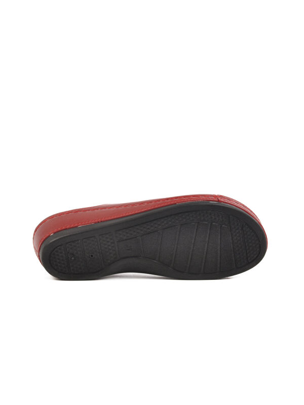 Kırmızı Anatomik Dolgu Topuk Kadın Terlik 15.069 Z - Görsel 5