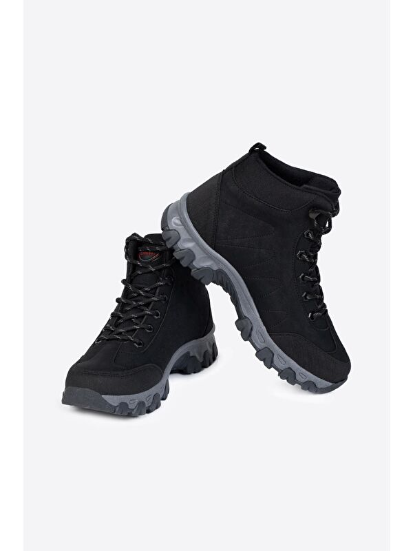 Yuvarlak Burunlu Bağcıklı Erkek Trekking Bot - Görsel 5