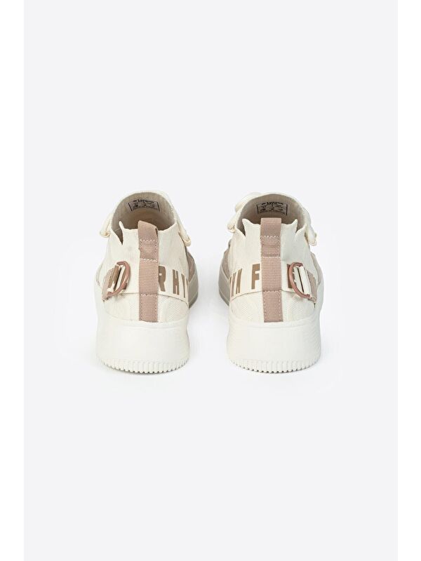 Yuvarlak Burunlu Bağcıklı Triko Detaylı Erkek Günlük Spor Ayakkabı - Görsel 4