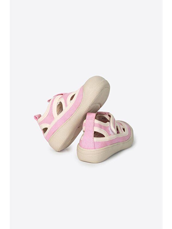 Yuvarlak Burunlu Cırt Cırtlı Erkek Çocuk Sandalet Ayakkabı - Görsel 4