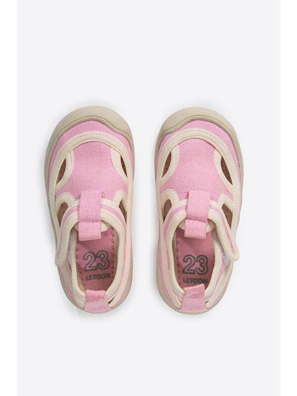 Yuvarlak Burunlu Cırt Cırtlı Erkek Çocuk Sandalet Ayakkabı - Görsel 7