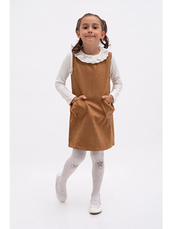 Mnk Baby & Kids Süet Cepli Kız Çocuk Takım MNK2144