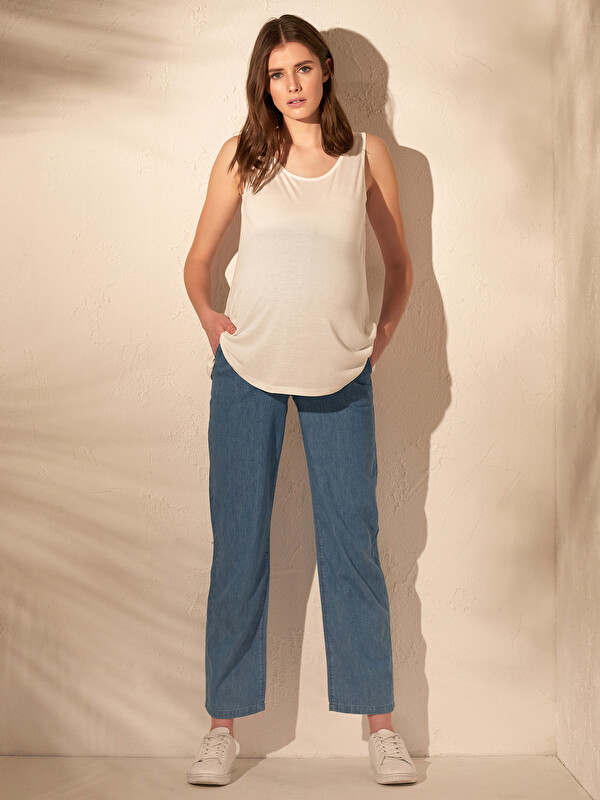 LCWAIKIKI Maternity Loose Leg Maternity Jeans