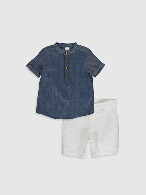 LCW baby Baby Boy’s Shirt and Shorts