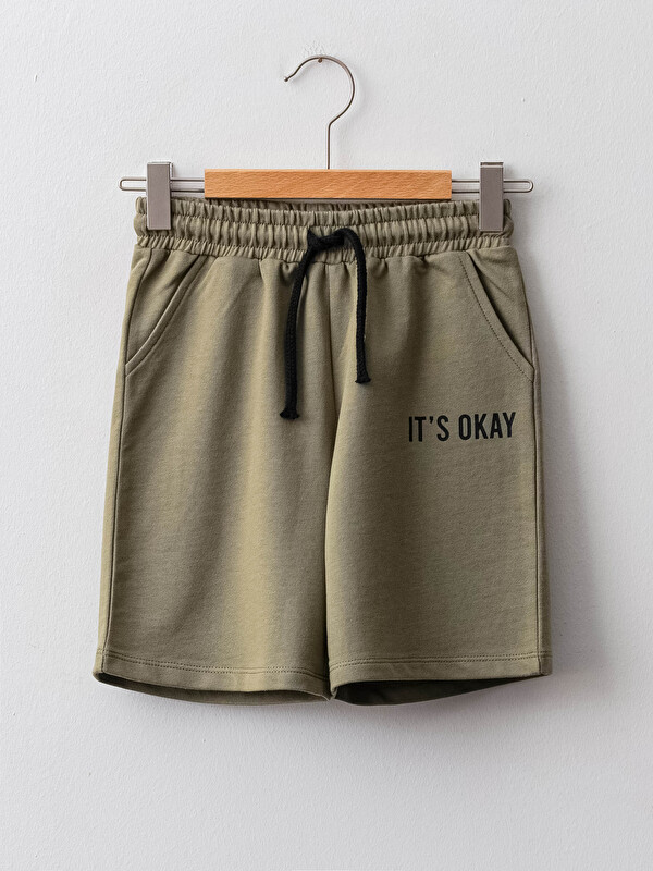 LCW Kids Elasticated Waist Printed Girls' Shorts