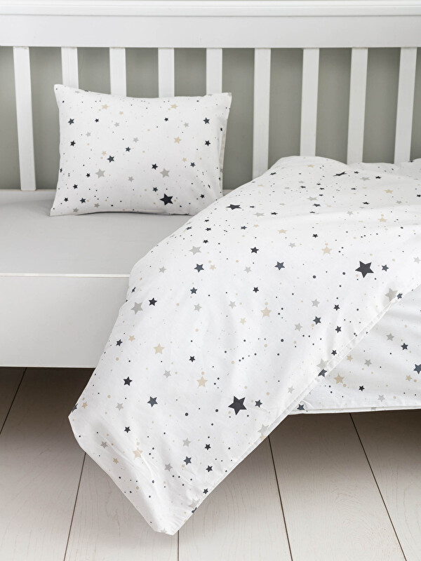 LCW HOME Yıldız Baskılı Dokuma Kız Bebek Nevresim Takımı