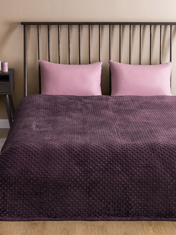 LCW HOME Tomurcuk Desenli Welsoft Çift Kişilik Battaniye 200x220 cm
