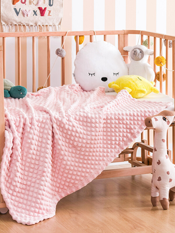 LCW HOME Tomurcuk Desenli Wellsoft Bebek Battaniye 90x110 cm