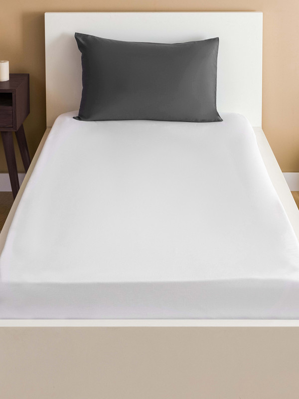 LCW HOME Plain Cotton Single Bed Sheet 180x240 Cm