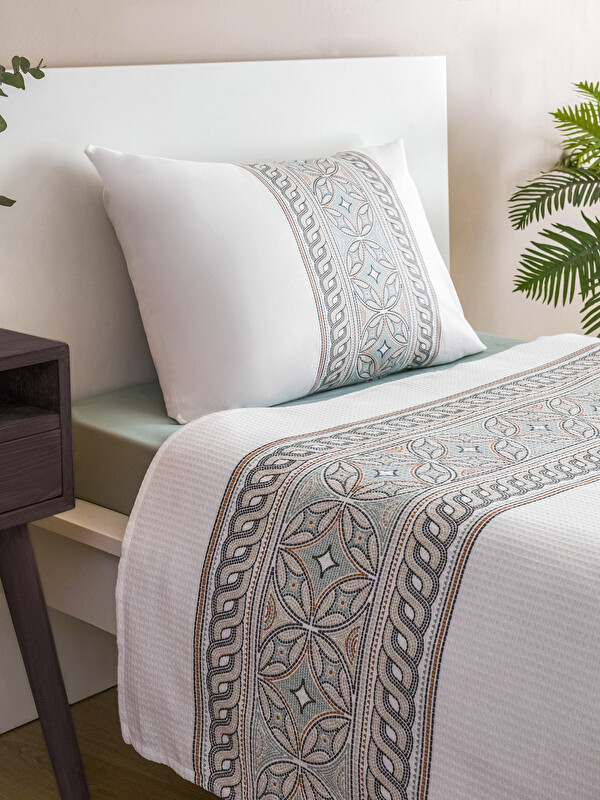 LCW HOME Tek Kişilik Desenli Ranforce Pike Takımı