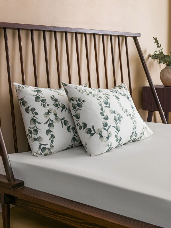 LCW HOME Desenli Pamuklu Yastık Kılıfı 2'li 50x70 cm