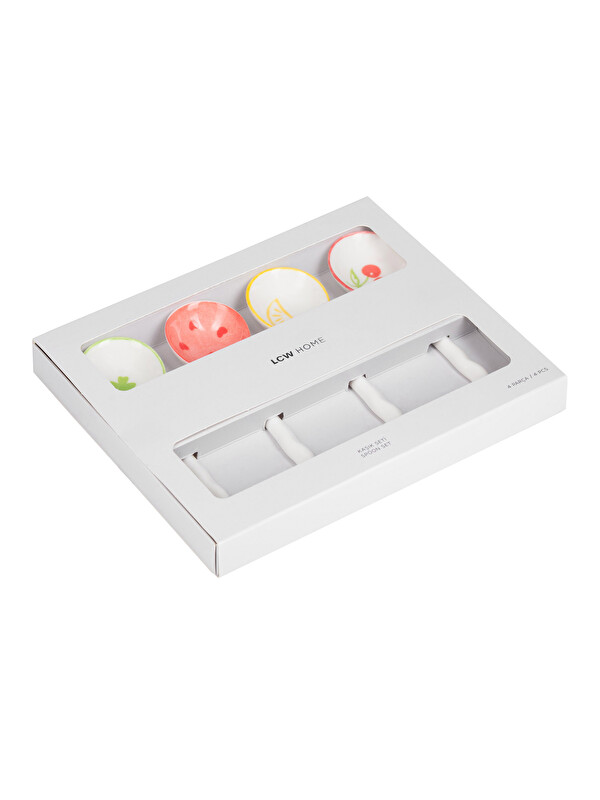 LCW HOME Karışık Baskılı Porselen Kaşık 4'lü 16 cm - S4AR65Z8-F9C