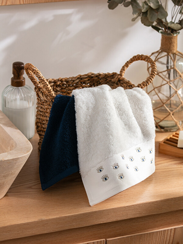 LCW HOME Pamuklu Nakışlı El Havlusu 2'li 30x50 cm