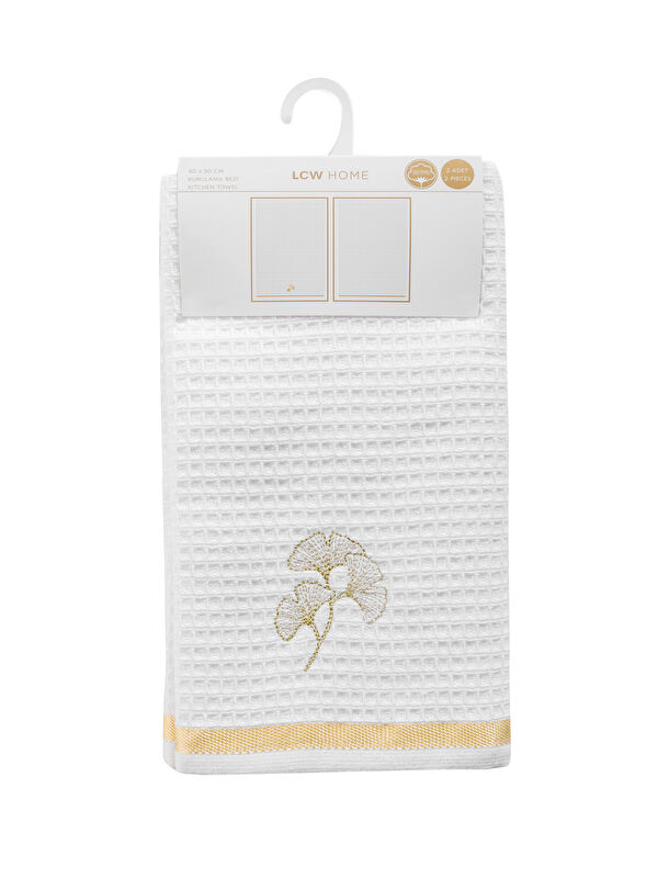 当店在庫してます! Floral Embroidered Tea Towel 2 Pack 40x50 cm -S5FI99Z8-J5E シンク周り用品