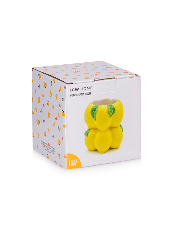 LCW HOME Sarı Limon Figürlü Seramik Kaşıklık 14 cm - S5GA61Z8-JWB