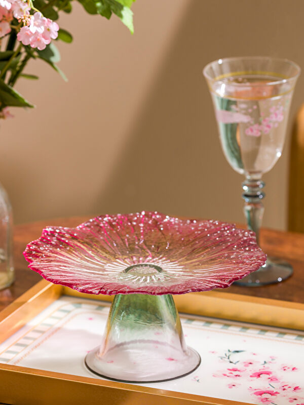 LCW HOME Өрнекті шыны торт тұғыры 21 см