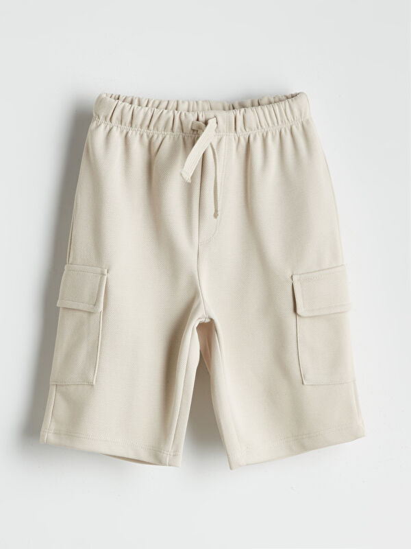 LCW Kids Beli Lastikli Basic Erkek Çocuk Şort