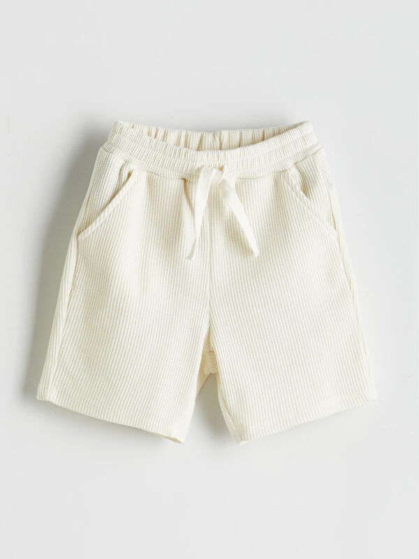 LCW baby Beli Lastikli Basic Erkek Çocuk Şort