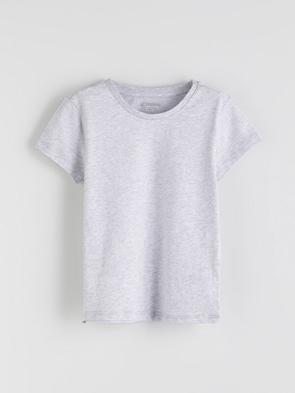LCW Kids Bisiklet Yaka Basic Erkek Çocuk Tişört