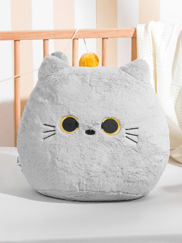 LCW HOME Kedi Figürlü Pelüş Bebek Kırlent 38 cm