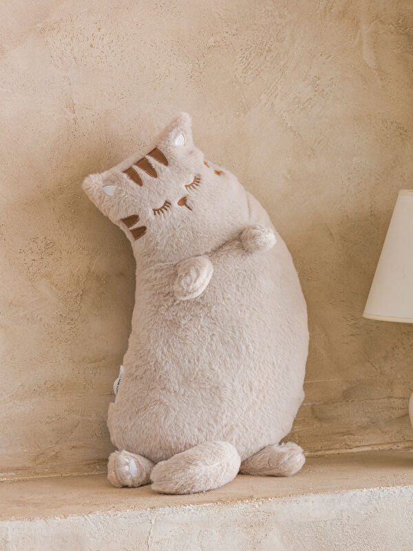 LCW HOME Pelüş Dolgulu Kedi Bebek Kırlent 57 Cm