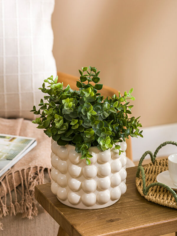 LCW HOME Desenli Seramik Saksı 13 cm