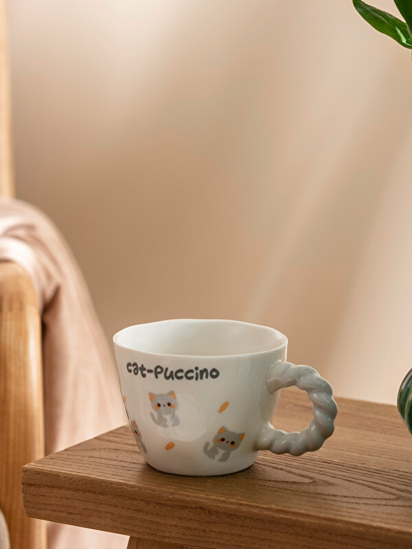 LCW HOME Kedi Baskılı Seramik Kupa 270 ml