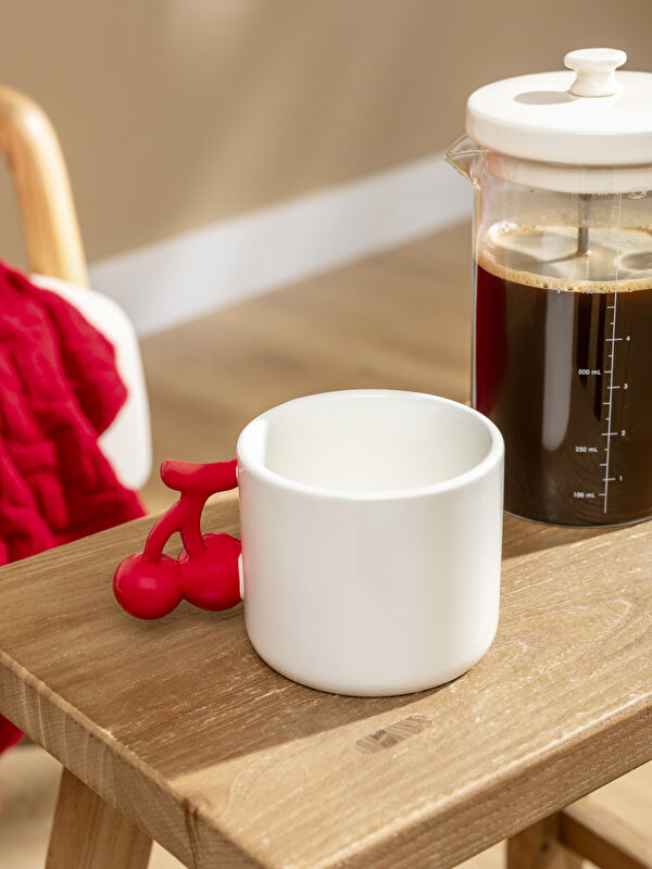 LCW HOME Cherry Print Ceramic Mug 395 ml