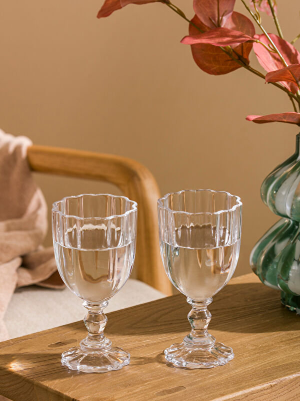 LCW HOME كوب ماء زجاجي 2 قطع 220 مل