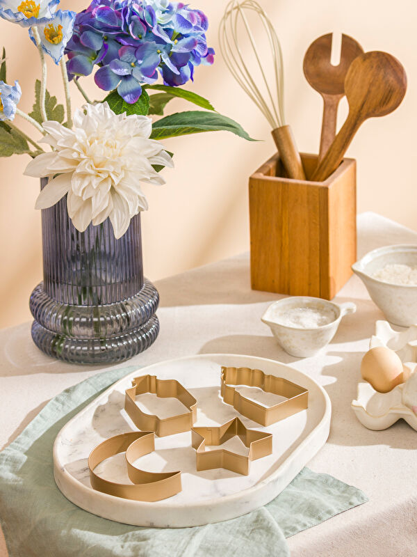 LCW HOME Metal Cookie Mold 4-Piece
