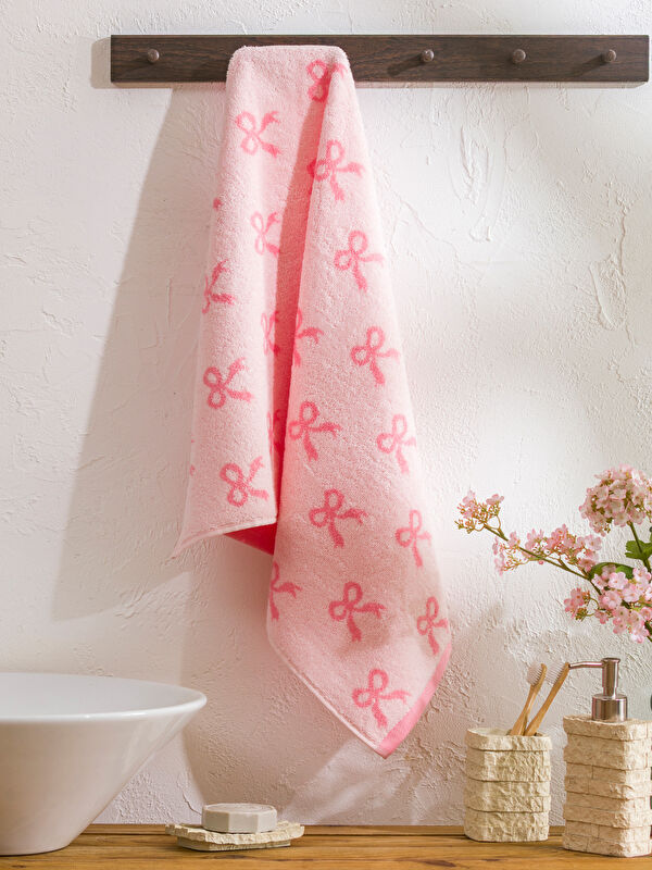 LCW HOME Fiyonk Baskılı Pamuklu Yüz Havlusu 50x80 cm